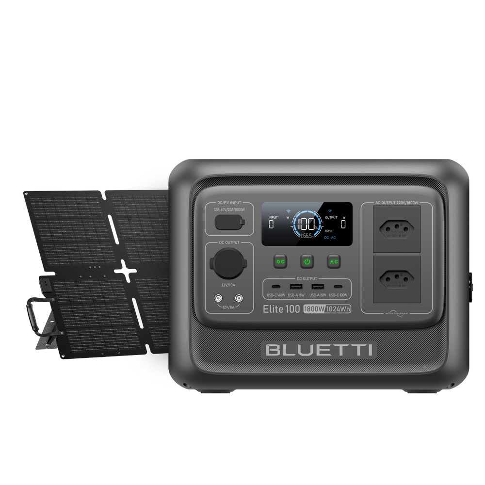 BLUETTI Elite 100 V2 Estação de Energia Portátil | 1.800W 1.024 Wh