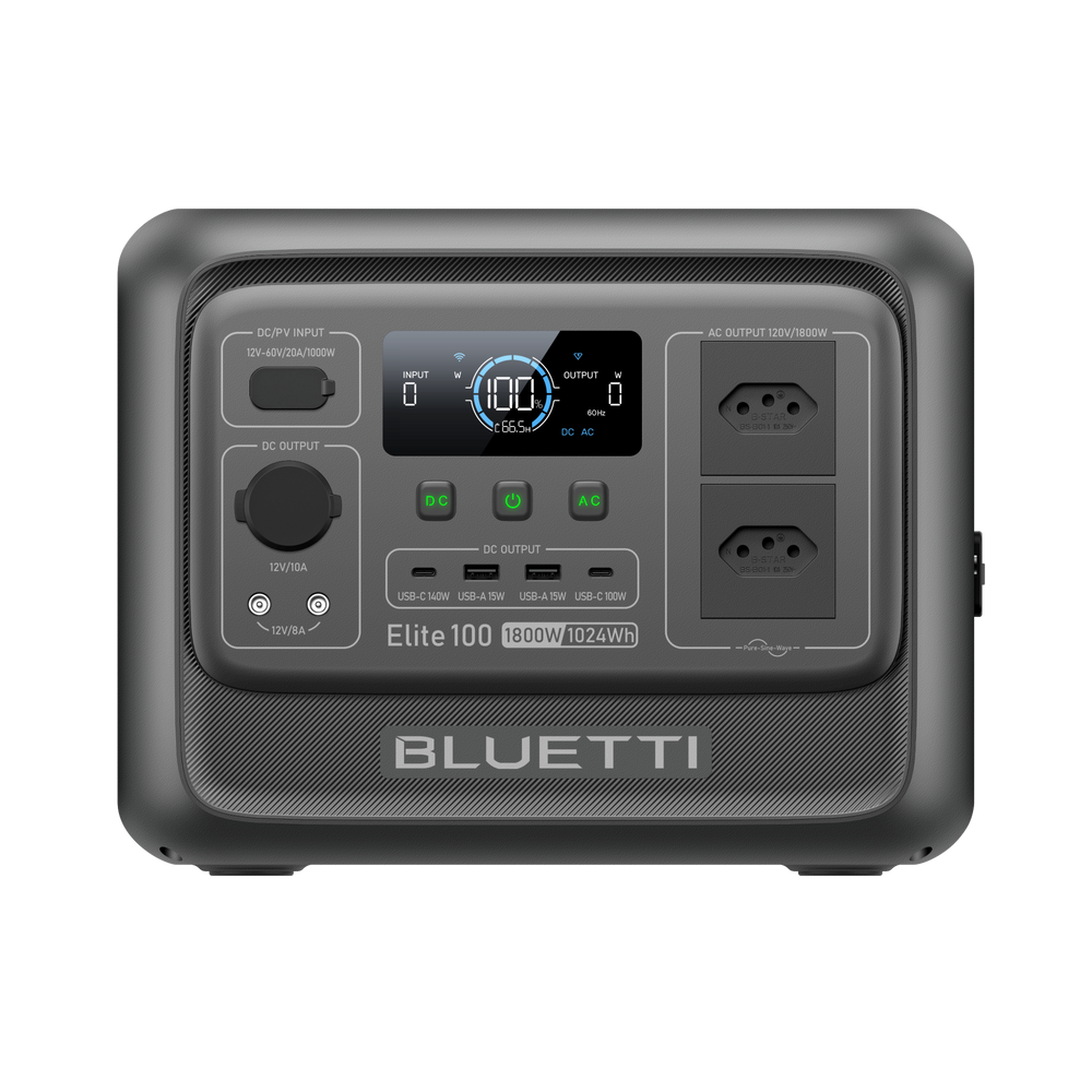 BLUETTI Elite 100 V2 Estação de Energia Portátil | 1.800W 1.024 Wh
