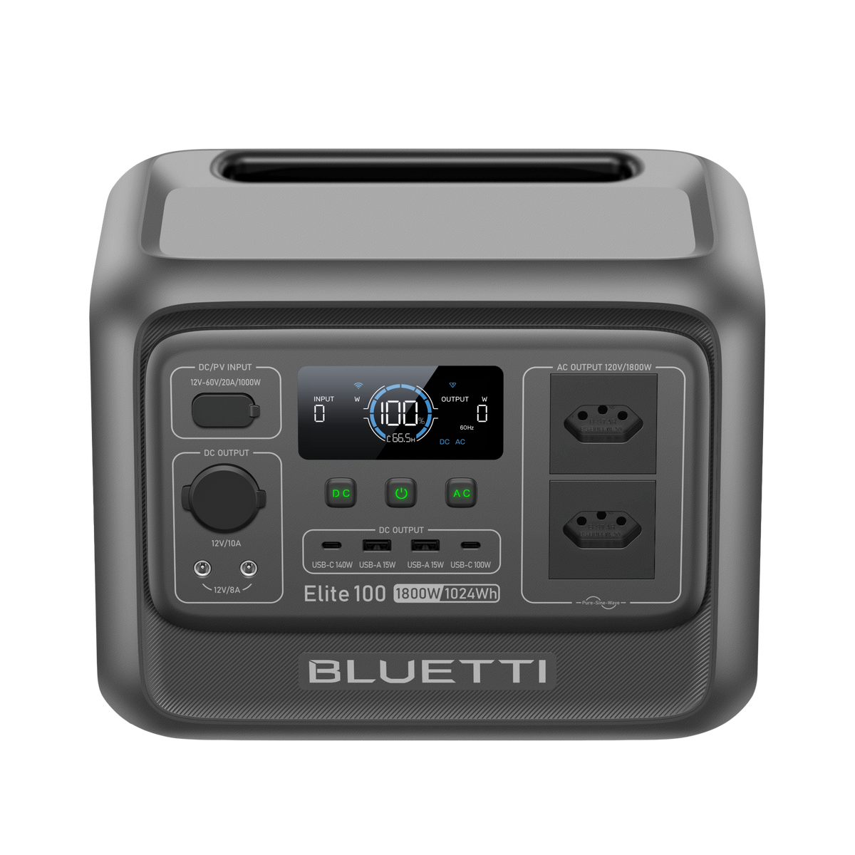 BLUETTI Elite 100 V2 Estação de Energia Portátil | 1.800W 1.024 Wh