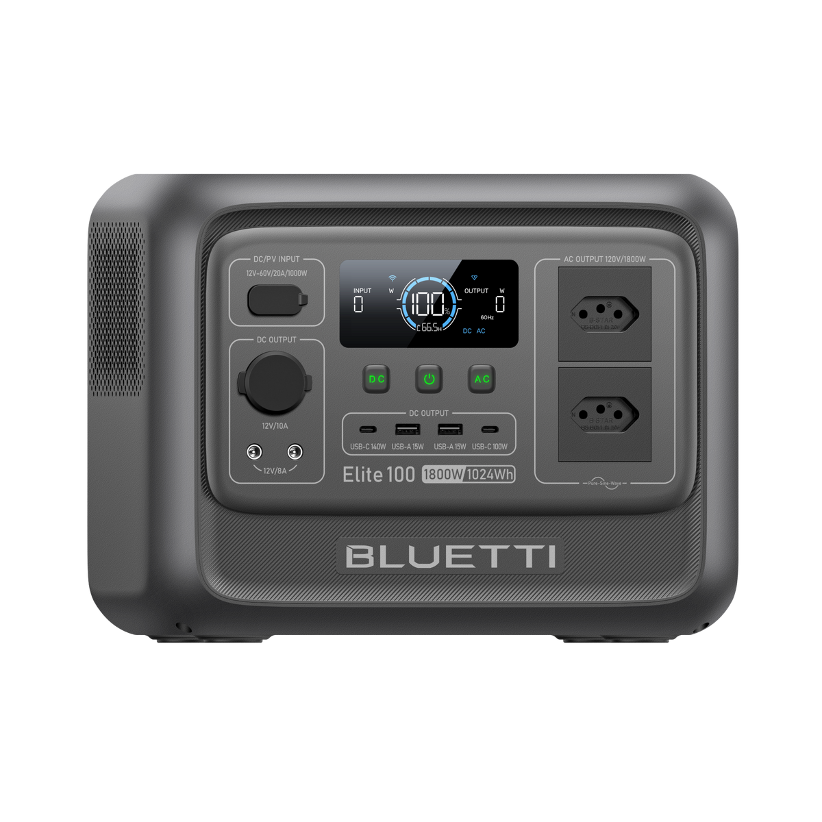 BLUETTI Elite 100 V2 Estação de Energia Portátil | 1.800W 1.024 Wh