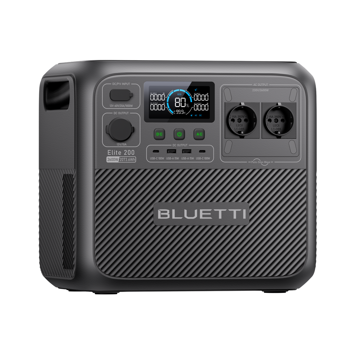 BLUETTI Elite 200 V2 Estação de Energia Portátil | 2.600 W 2.073,6 Wh