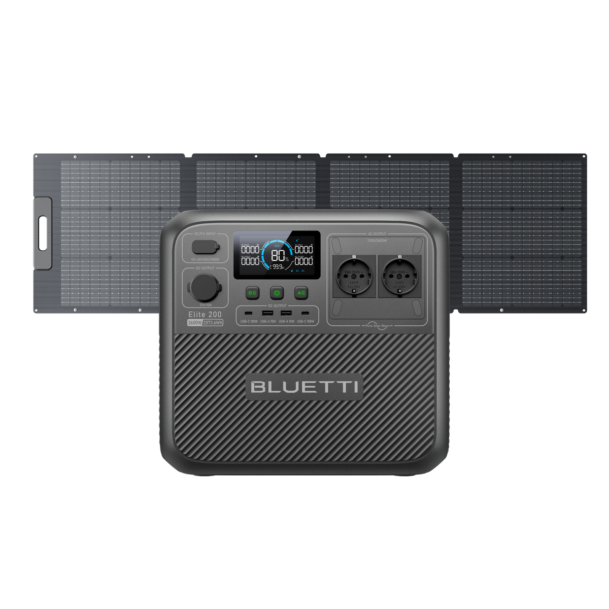 BLUETTI Elite 200 V2 Estação de Energia Portátil | 2.600 W 2.073,6 Wh