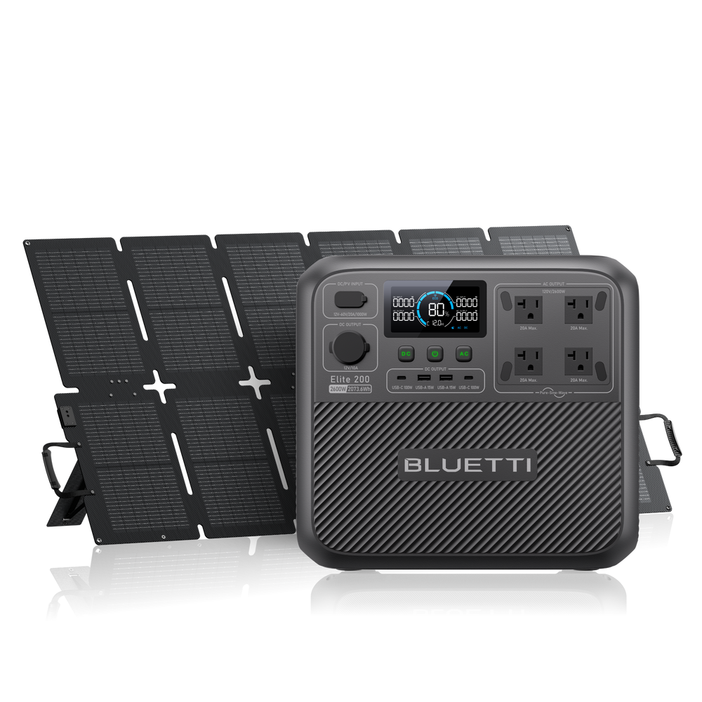 BLUETTI Elite 200 V2 Estação de Energia Portátil | 2.600 W 2.073,6 Wh