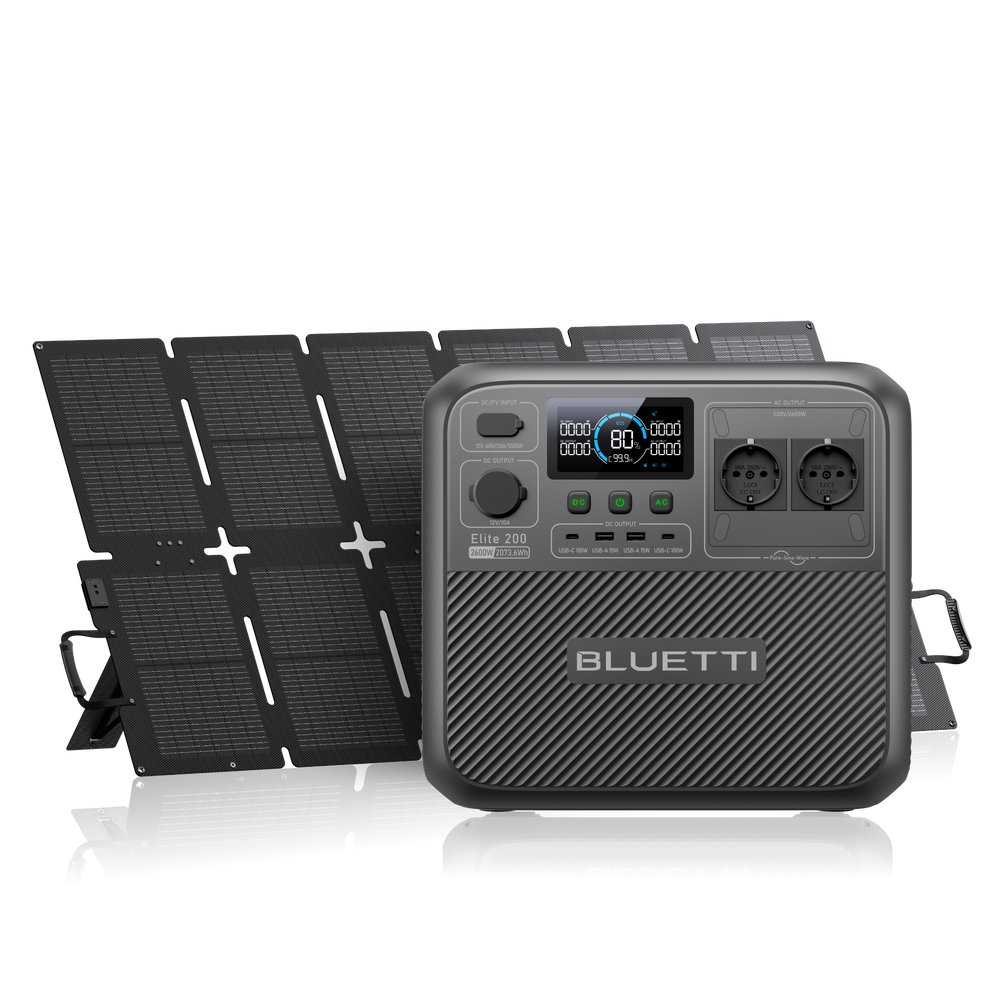 BLUETTI Elite 200 V2 Estação de Energia Portátil | 2.600 W 2.073,6 Wh