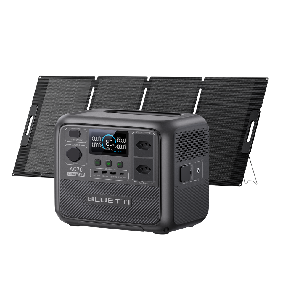 BLUETTI AC70 Estação de Energia Portátil | 1000 W 768 Wh