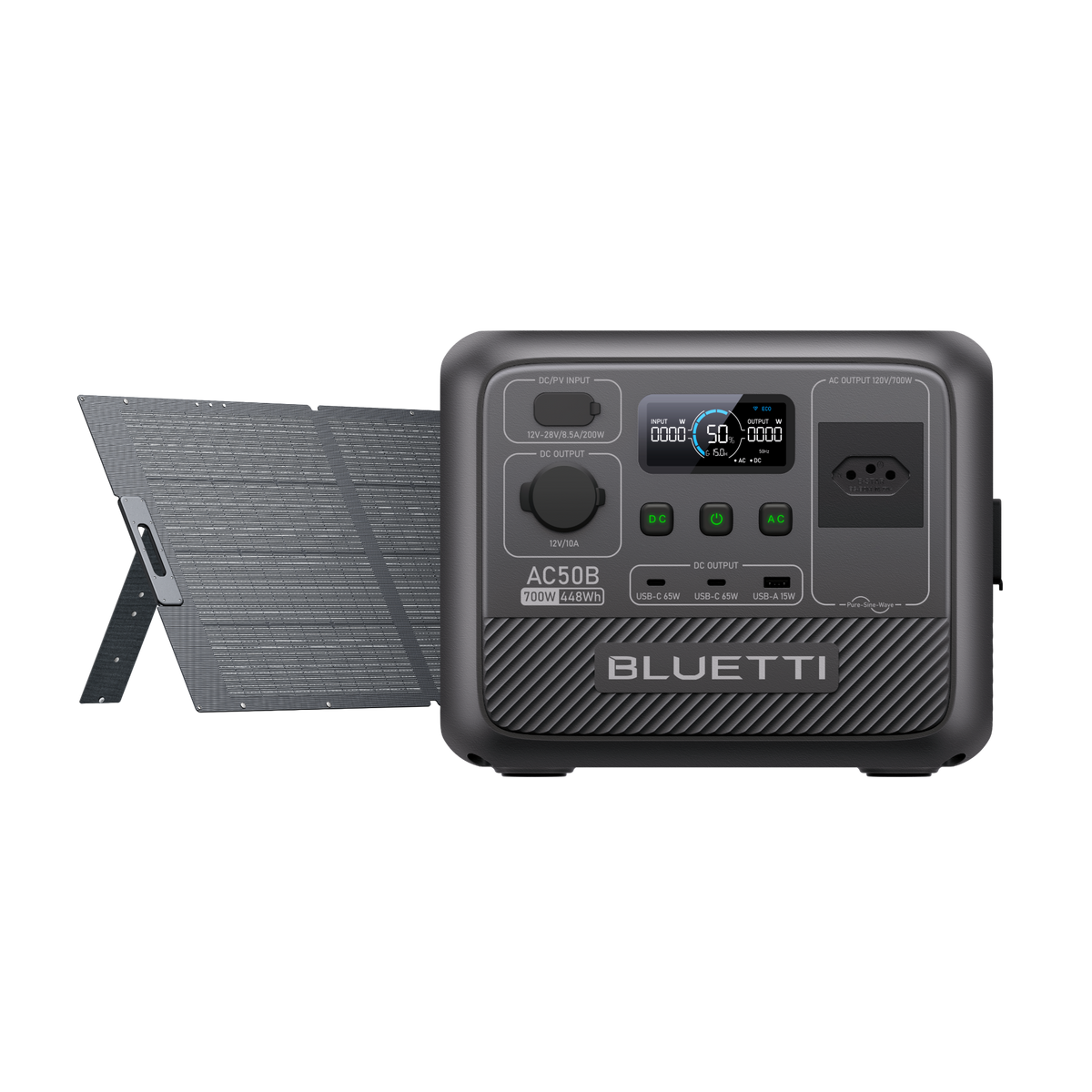 BLUETTI AC50B Estação de Energia Portátil | 700 W 448 Wh